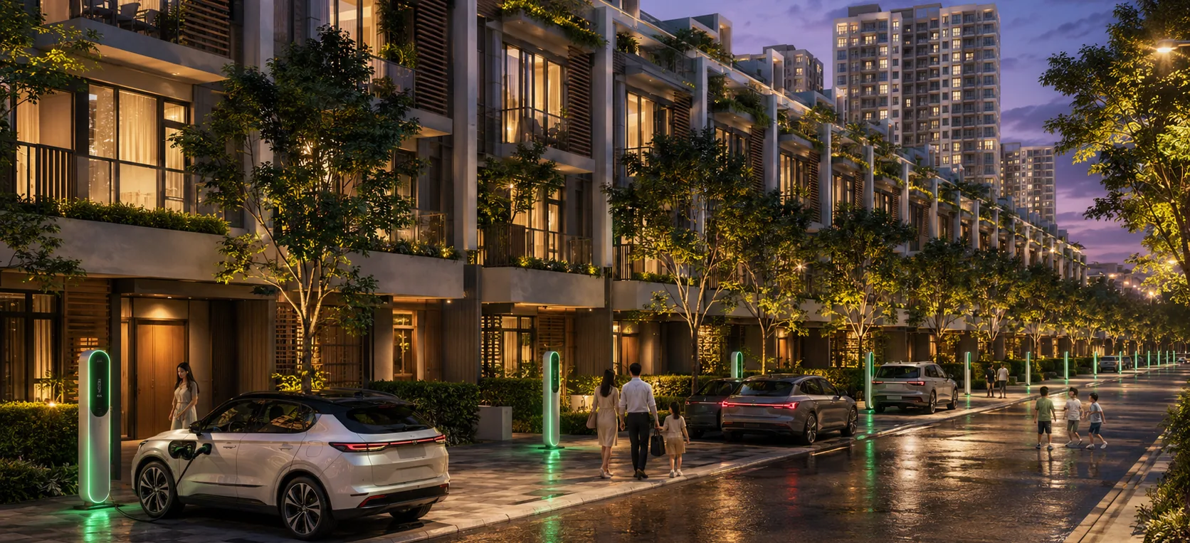 Tuyến nhà phố về đêm